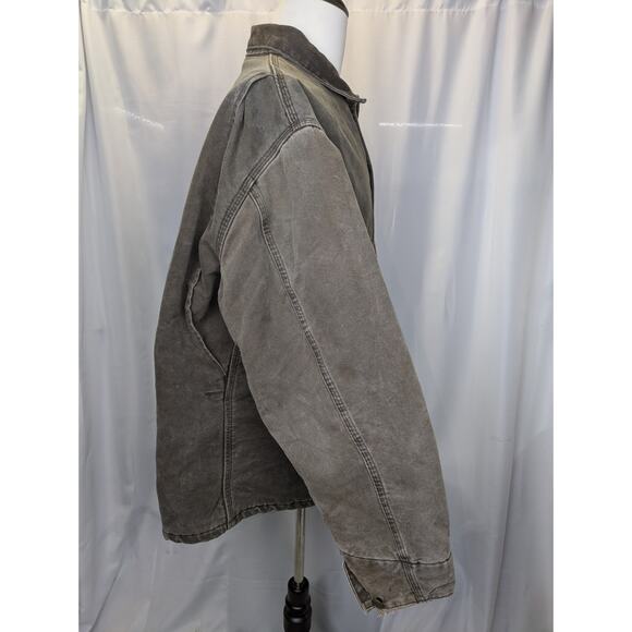 Vintage Carhartt‎ CO2CHT Blanket Lined Dark Brown Chore Jacket Coat Size 2XL - Picture 7 of 14